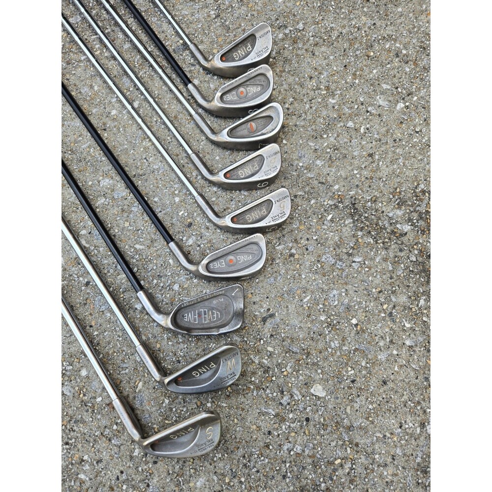 Ping Eye 2 Orange Dot Balance Single S,W,1, 4-9 Iron Karsten Steel Stiff 9 Clubs